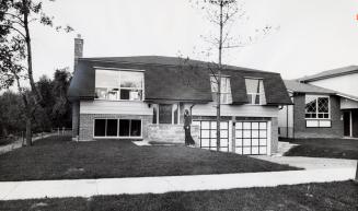 Model house on Riverview St. on the west side of Bronte Creek. Bronte, Ontario