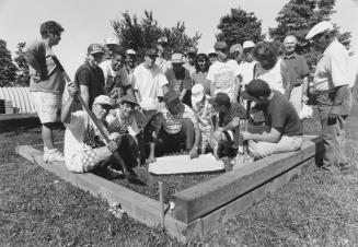 Volunteers and residents of Charlestown at the Residential Treatment Centre. Caledon, Ontario