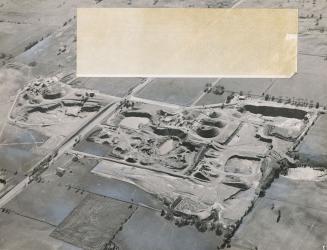 Aerial view of Caledon sand pit. Caledon, Ontario