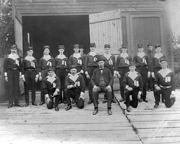 East Toronto Fire Dept., at Fire Hall, Dawes Road., west side, north of Danforth Avenue