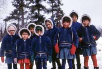 Children posing for a photograph