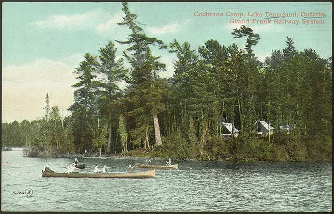 Cochrane Camp, Lake Temagami, Ontario, Grand Trunk Railway System