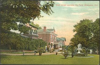 Main Street opposite the park, Brampton, Ontario