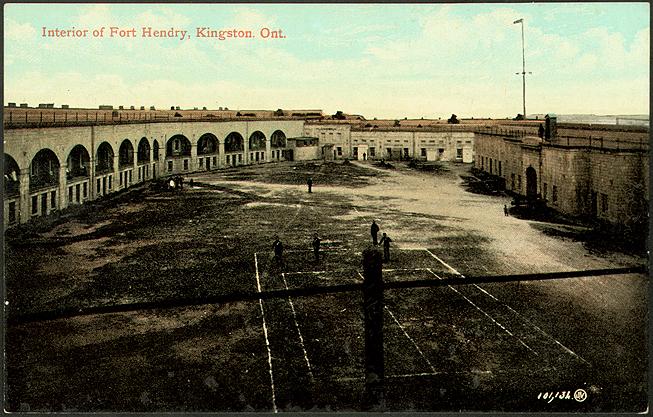 Interior of Fort Hendry, Kingston, Ontario