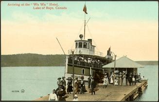 Arriving at the ''Wa Wa'' Hotel, Lake of Bays, Canada