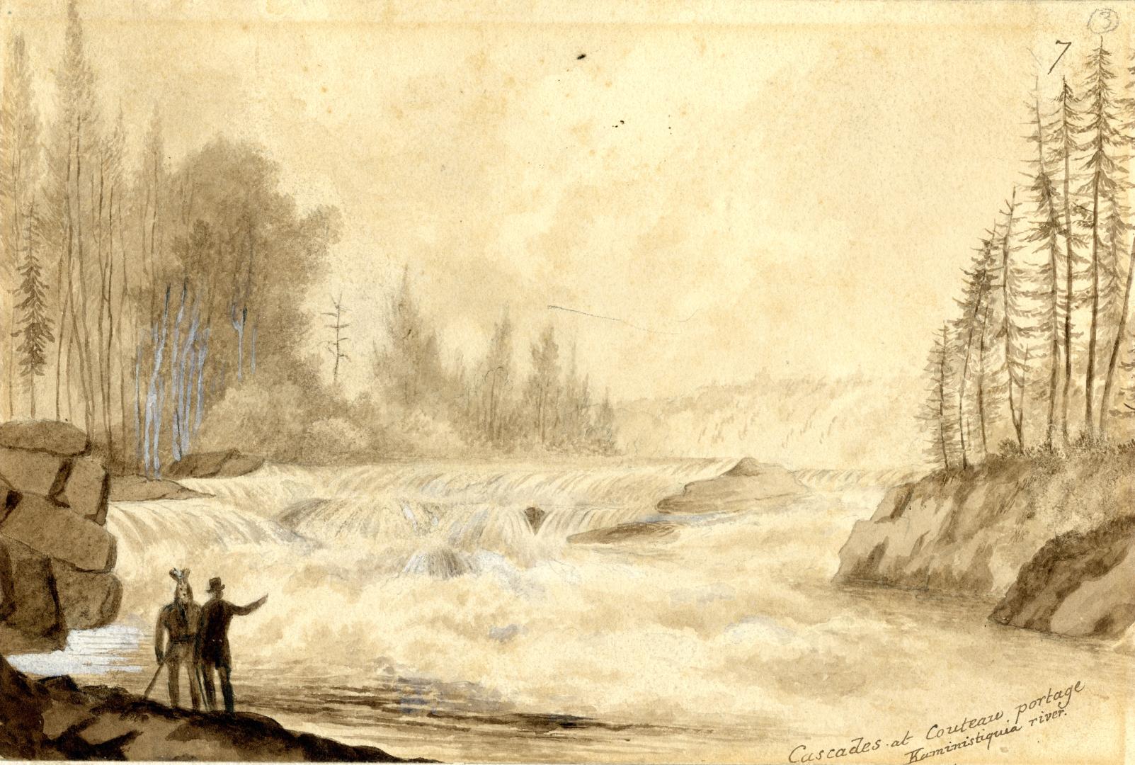 Cascades at Couteau Portage, Kaministiquia River