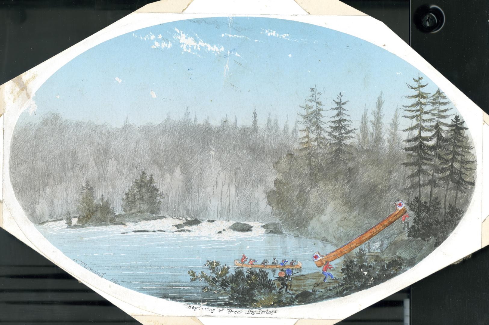 Beginning of Great Dog Portage, Kaministiquia River