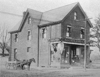 Coon, George E., general store, Yonge Street, northwest corner of Eglinton Avenue West. Image s…