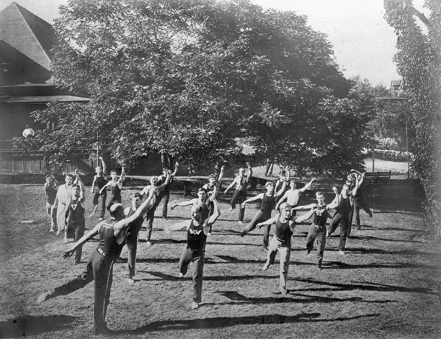 Young Men's Christian Association, Broadview Avenue, calisthenics class