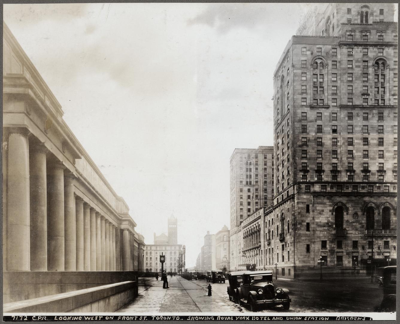 Front Street West, looking west from west of Bay St