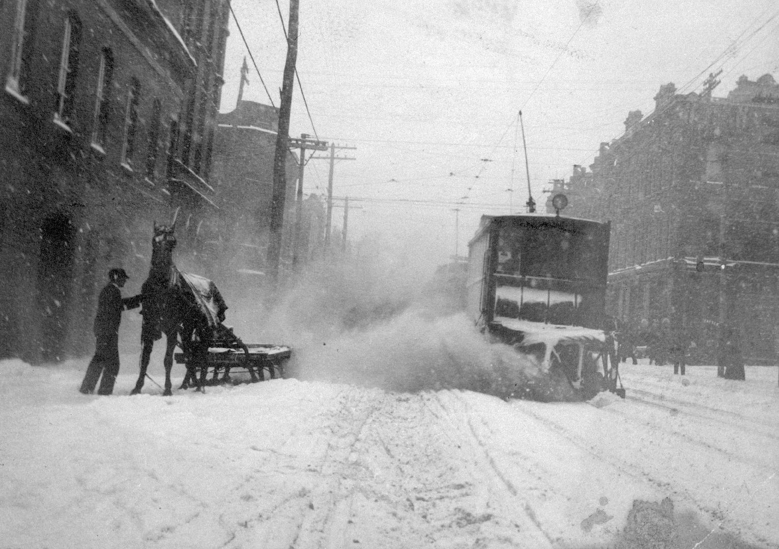 Queen Street East, Church St. To Davies Avenue, looking west from e. of Sherbourne St