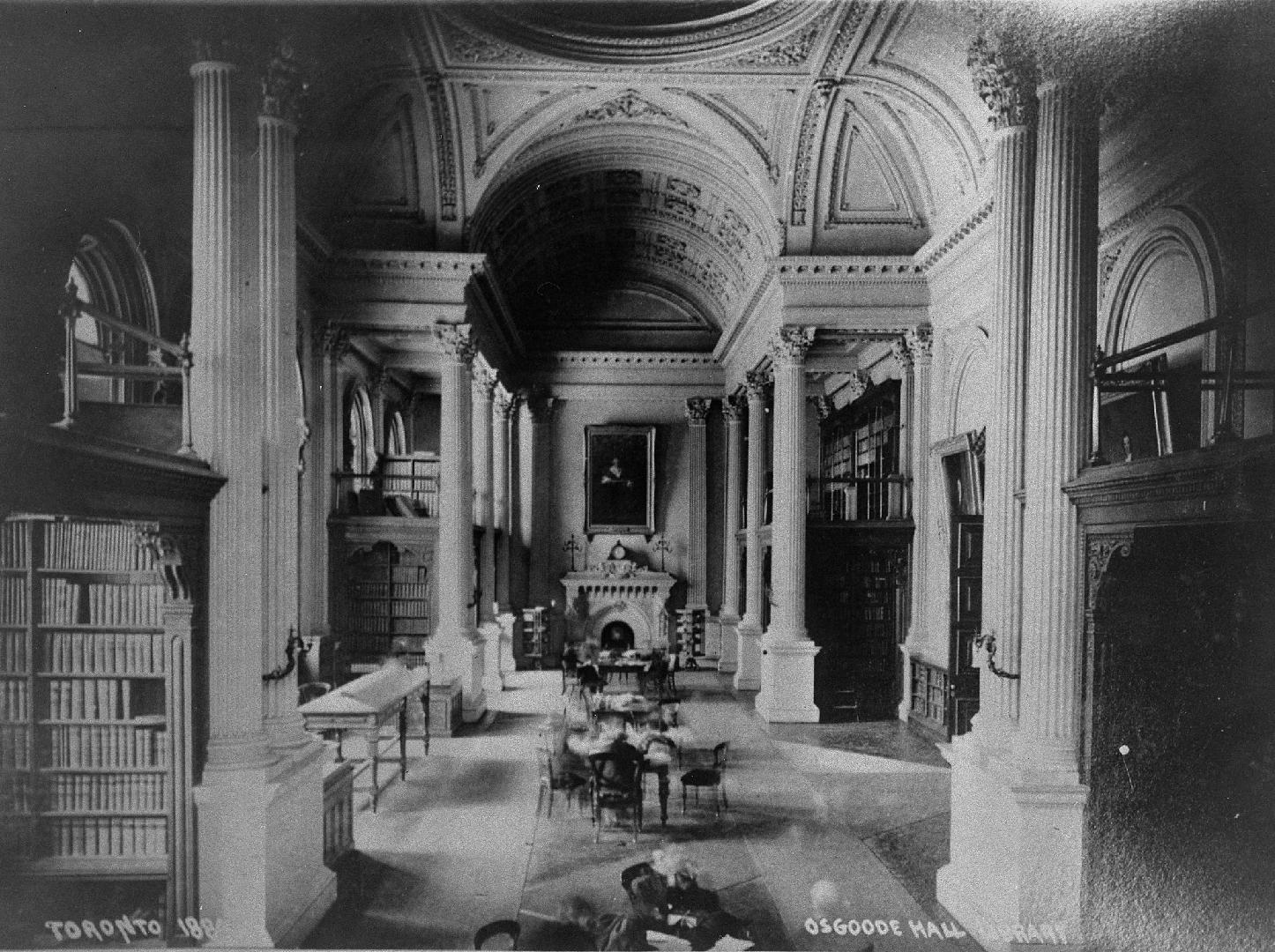 Osgoode Hall, Queen Street West, northeast corner University Avenue, INTERIOR, library