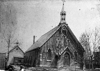 St. Mark's Anglican Church, Cowan Avenue, east side, south of Queen Street West