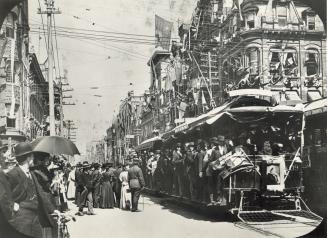 Victoria, Decorations For Diamond Jubilee, King Street East, looking e