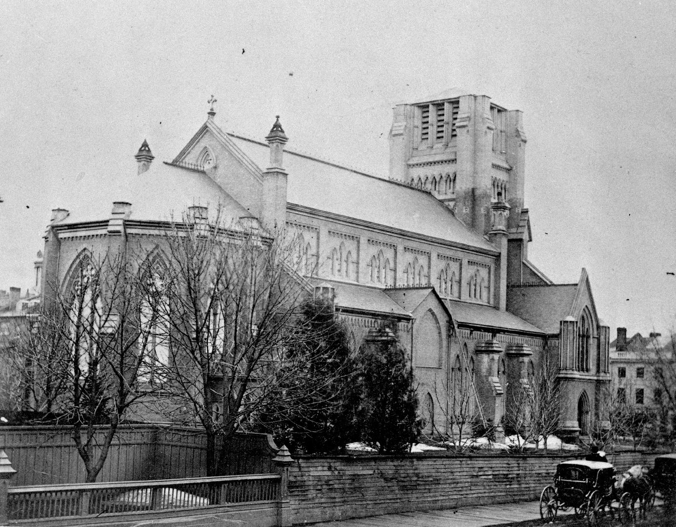 St. James' Anglican Cathedral (opened 1853), King Street East, northeast corner Church St