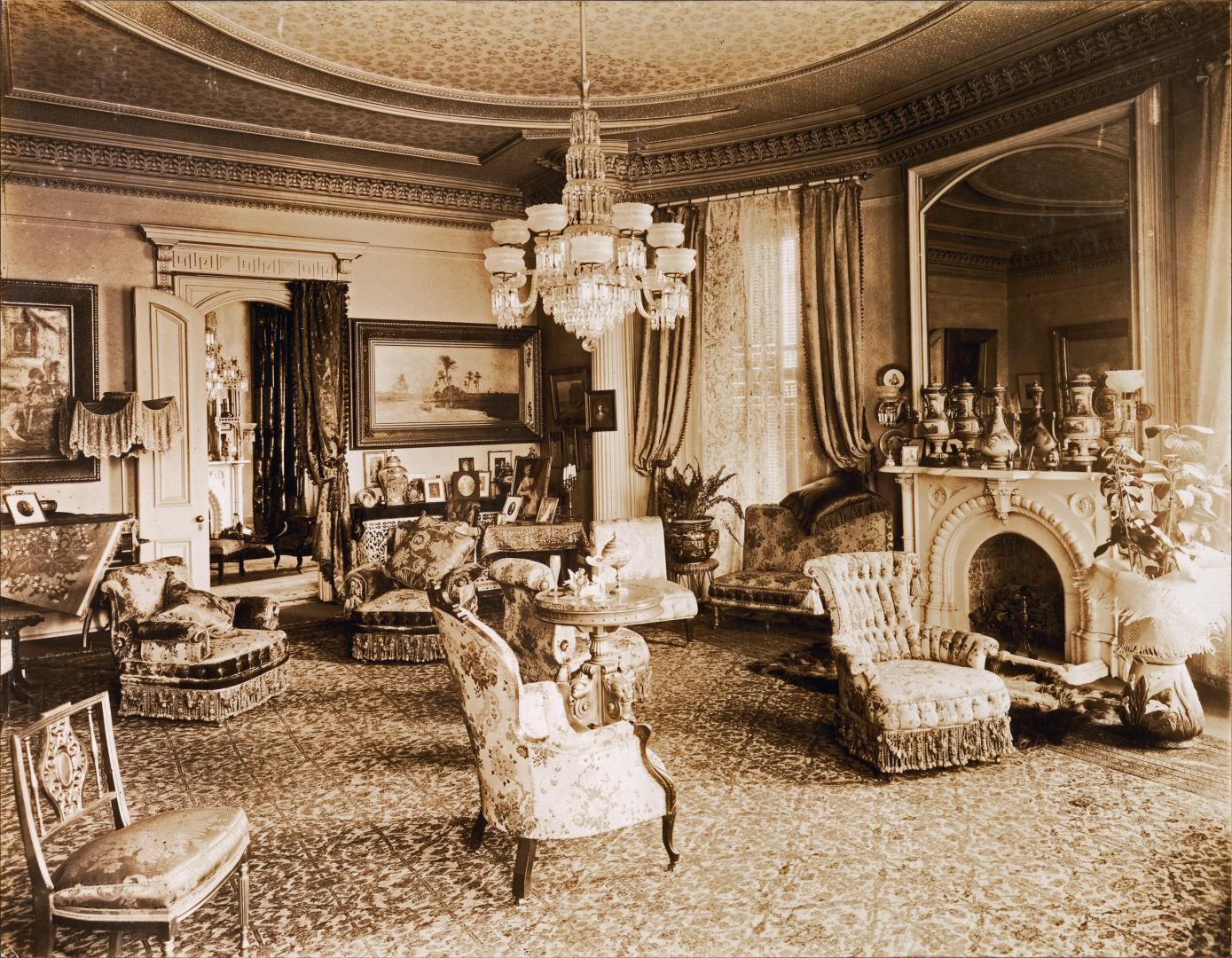 Gordon, John, house, Wellington Street West, southeast corner Clarence Square, Interior, drawing room