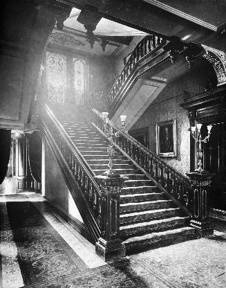 Government House (1868-1912), interior, staircase, looking up from ground floor