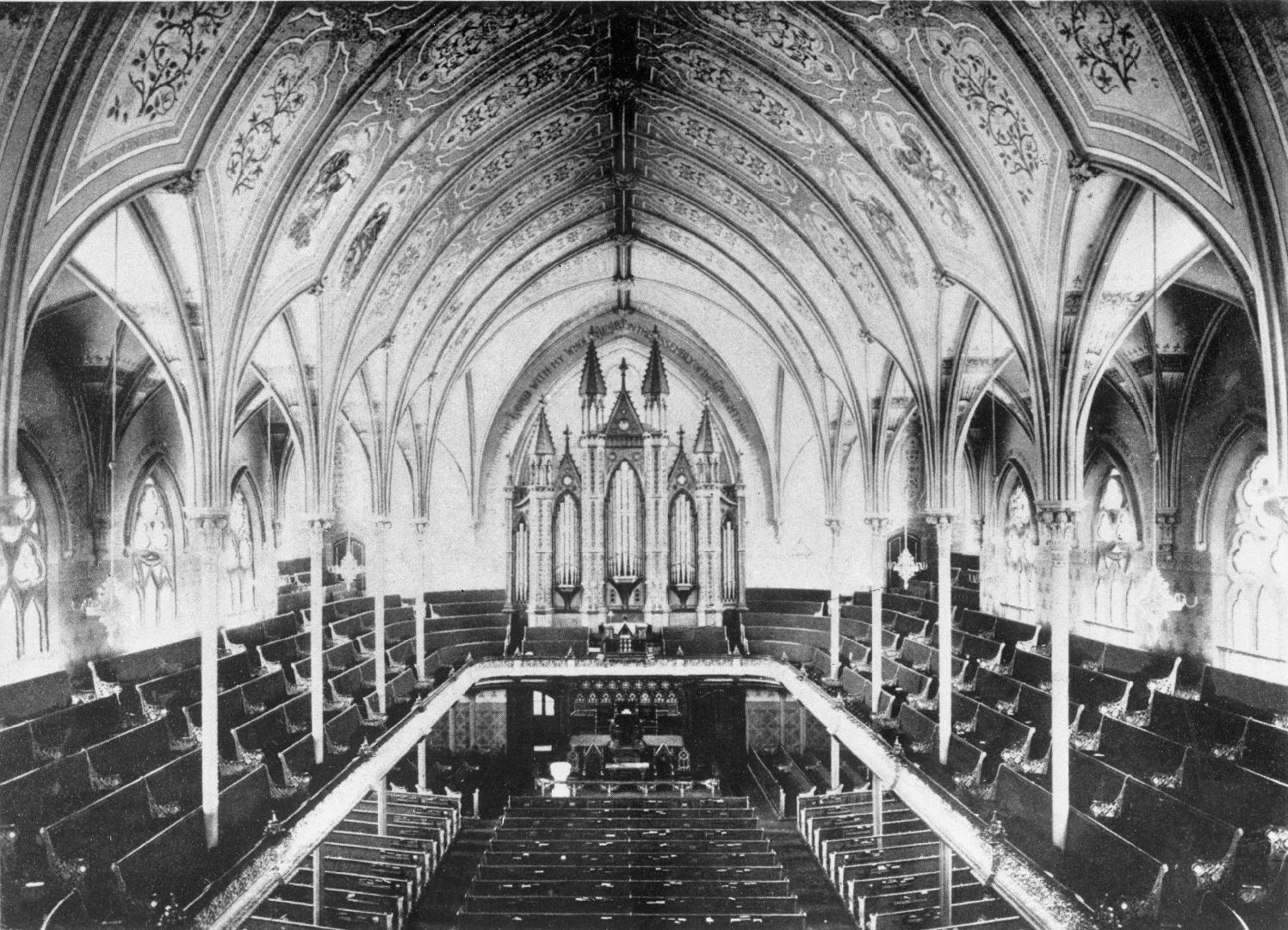 Metropolitan Methodist (United) Church, Queen Street East, north side, between Bond & Church Streets, INTERIOR