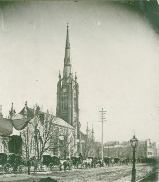 St. James' Anglican Cathedral (opened 1853), King Street East, northeast corner Church St