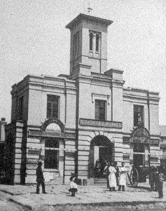 St. Patrick's Market (1854-1912), Queen Street West, north side, at St Patrick Sq