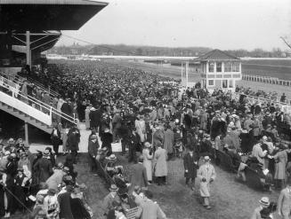 Greenwood race track, Queen Street East, south side, between Eastern & Woodbine Aves