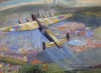 Lancaster over ''Fair for Britain'', Toronto, Ontario