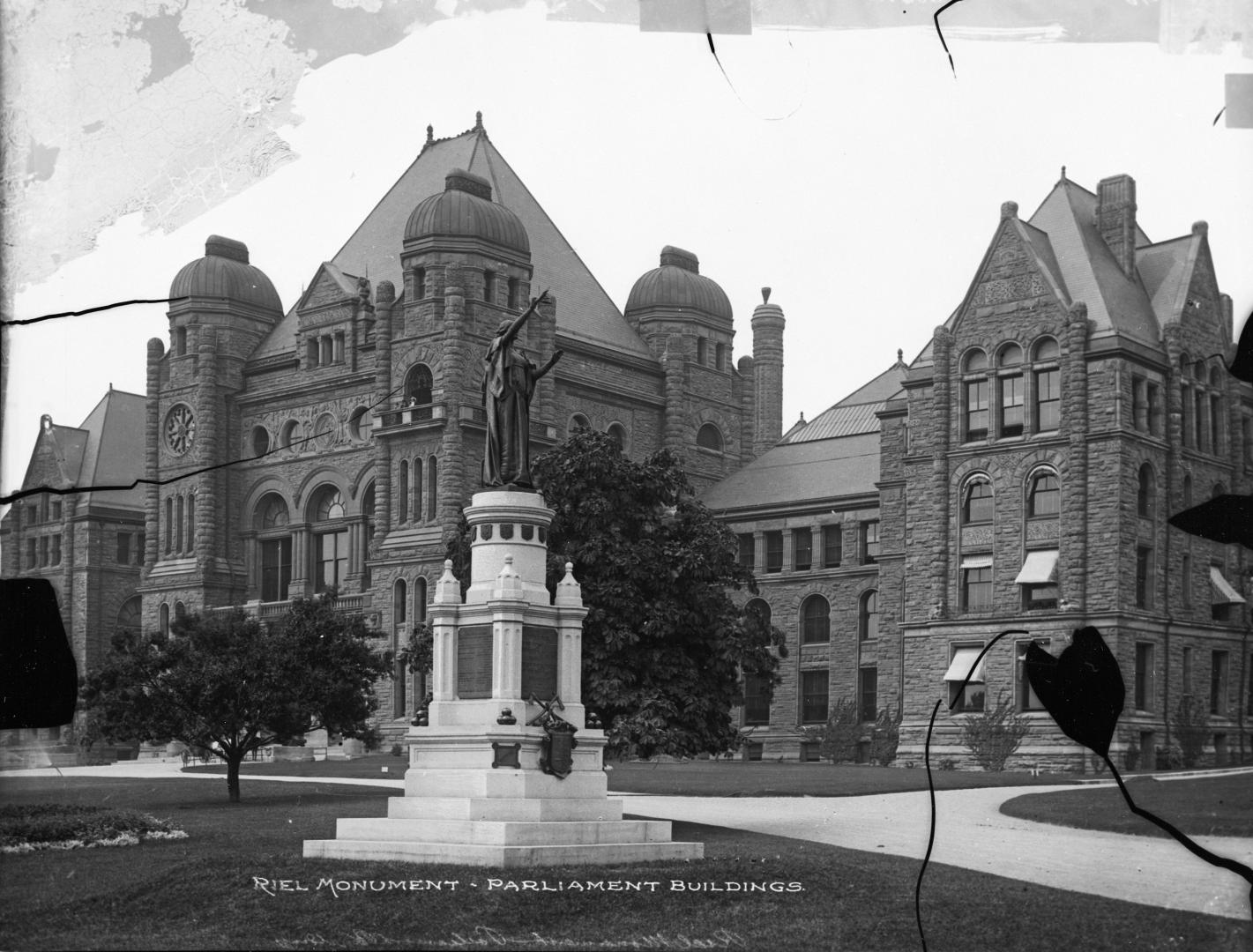 Northwest Rebellion Monument, Queen's Park, east side, in front of Parliament Buildings