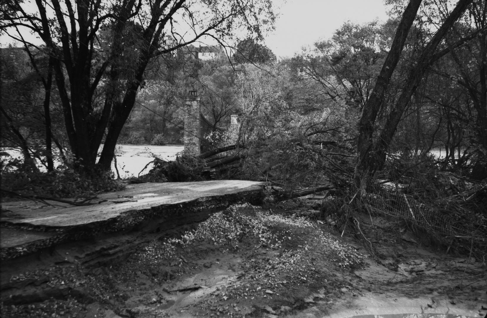 Humber River, looking east to Old Mill Road bridge