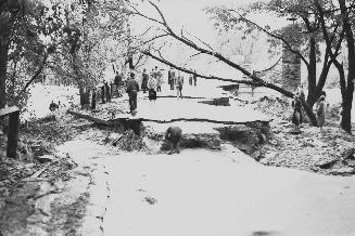 Humber River, looking west to Old Mill Road bridge