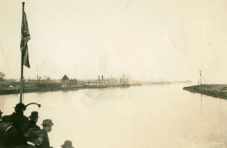 Image shows a partial Harbor view from the boat.