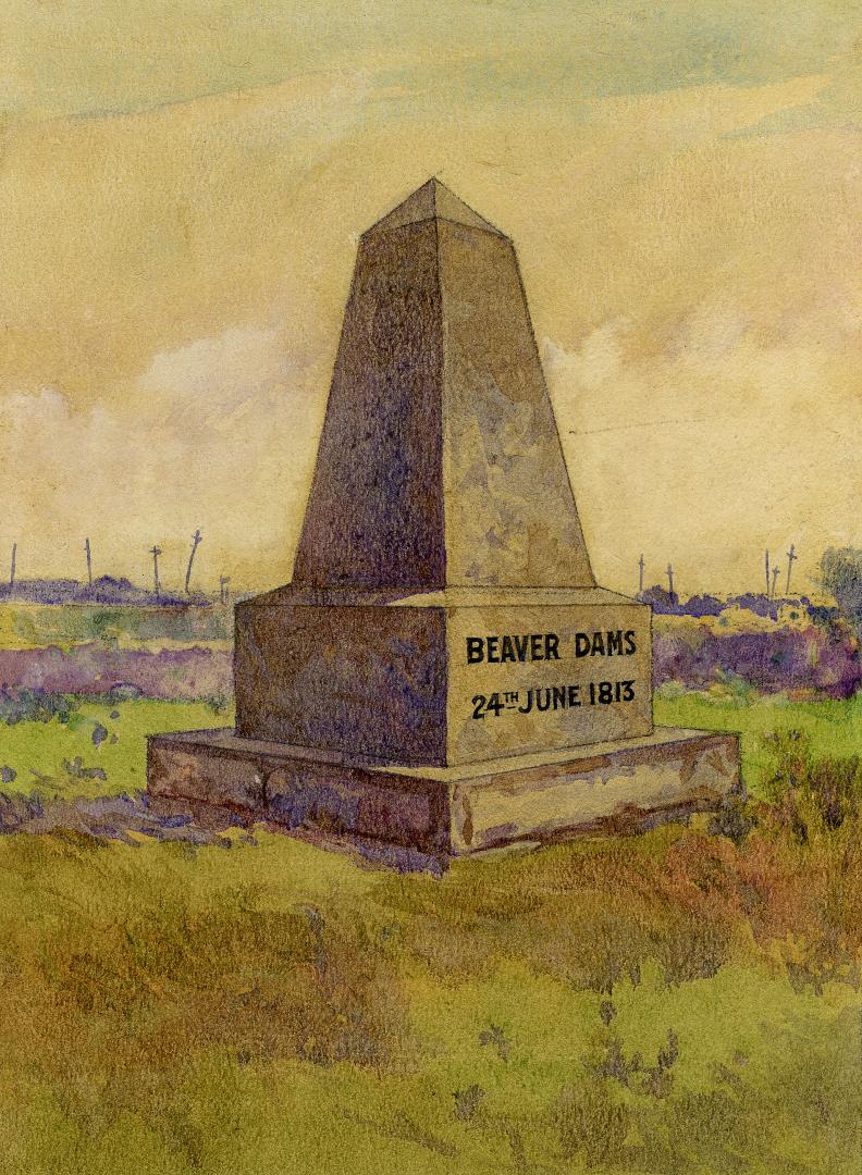 Monument at the Beaver Dams Battlefield (Thorold, Ontario)