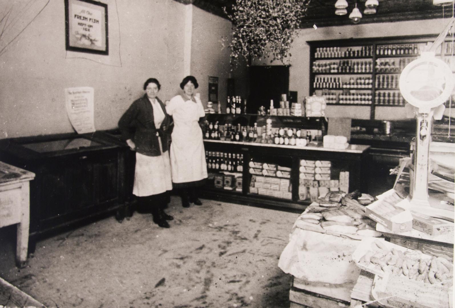 Chambers, Mrs. Margaret, fishmonger, Danforth Avenue, southeast corner Bowden St., INTERIOR