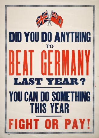 Did you do anything to beat Germany last year