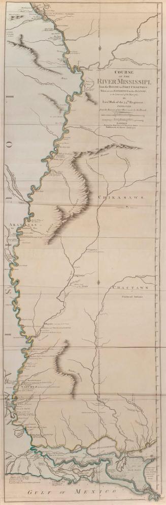 Course of the River Mississipi, from the Balise to Fort Chartres, Taken on an expedition to the Illinois, in the latter end of the Year 1765. By Lieut(...)