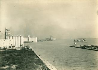 Image shows a lake and waterfront view.