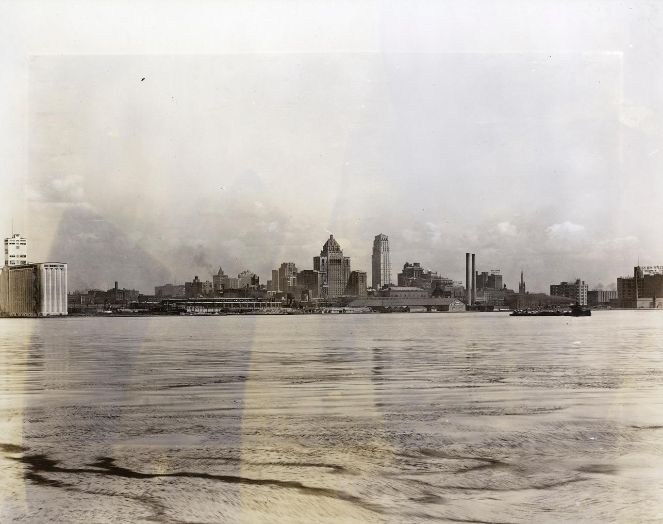 Image shows Lake Ontario with Toronto Harbour in the background.