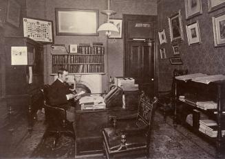 City Hall (1844-1899), interior, City Treasurer's office, showing Richard T