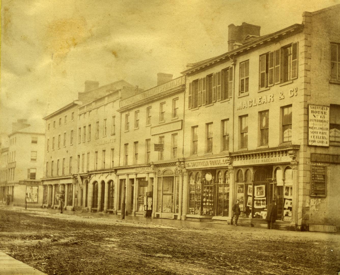 King Street West, south side, looking east from Jordan St