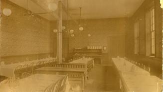 Upper Canada College (1831-1891), interior, boarding house, south wing, main dining room