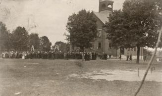 Public School, unveiling of memorial tablet to Alexander Muir, Oct