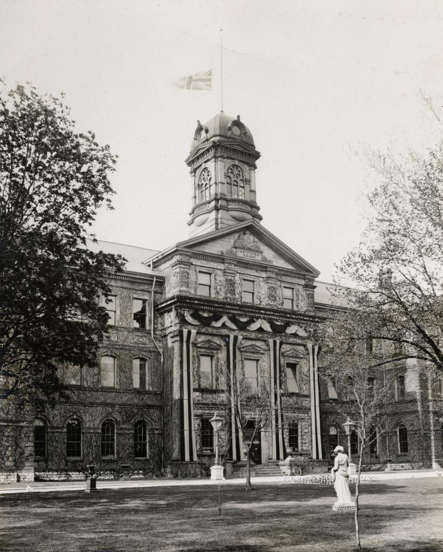 Edward VII, Decorations Mourning Death, on Normal School