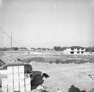 Holcolm Road, looking e. from west of Tamworth Road to Kempford Boulevard & Yonge Street in the background