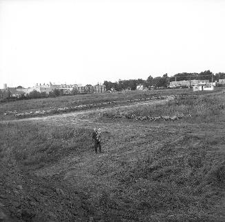 Kempford Boulevard., looking north-east from Santa Barbara Road to Yonge Street in background, Toronto, Ontario