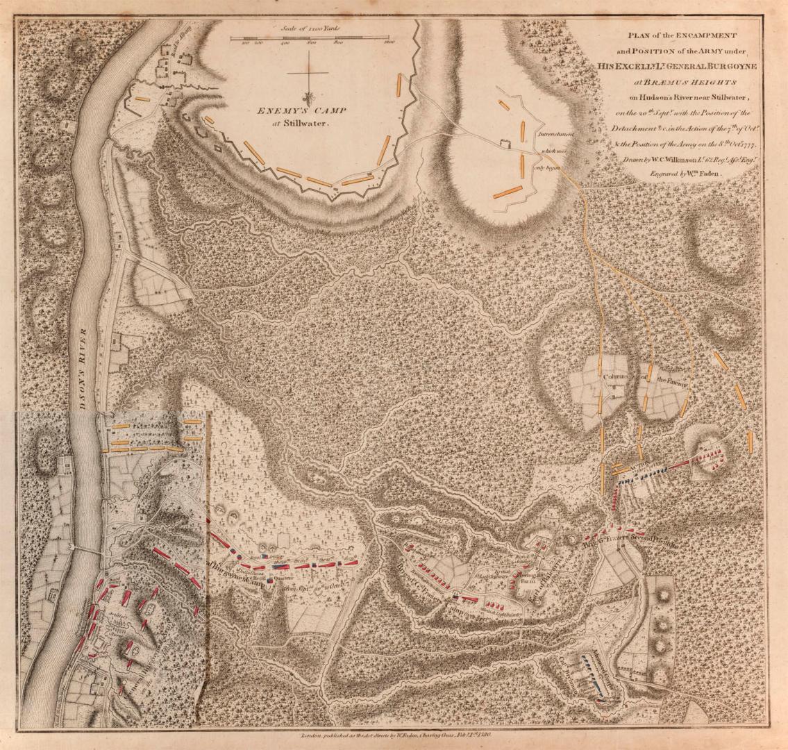 Plan of the Encampment and Position of the Army under His Excellency Lt