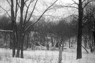 Millwood Mill, Humber River, west side (west of Humber Boulevard), below Woodhaven Heights, ruins, Toronto, Ontario