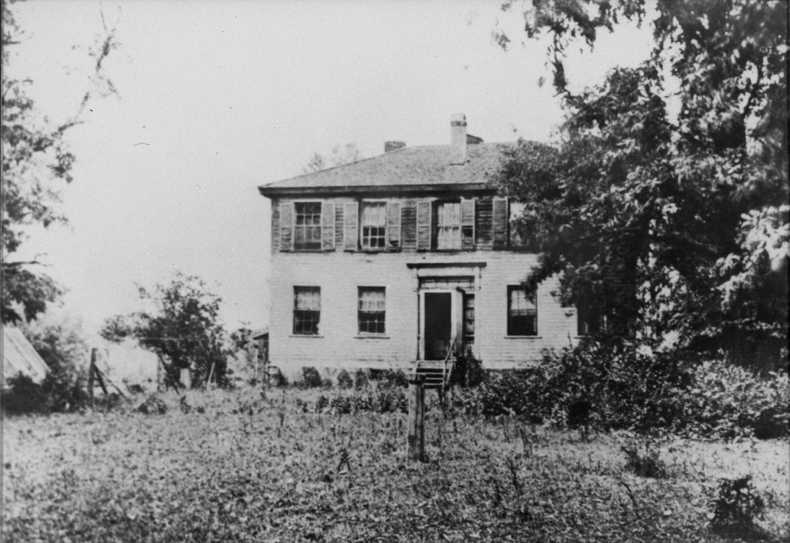 Gamble, William, house, west side Humber River, north of Bloor St