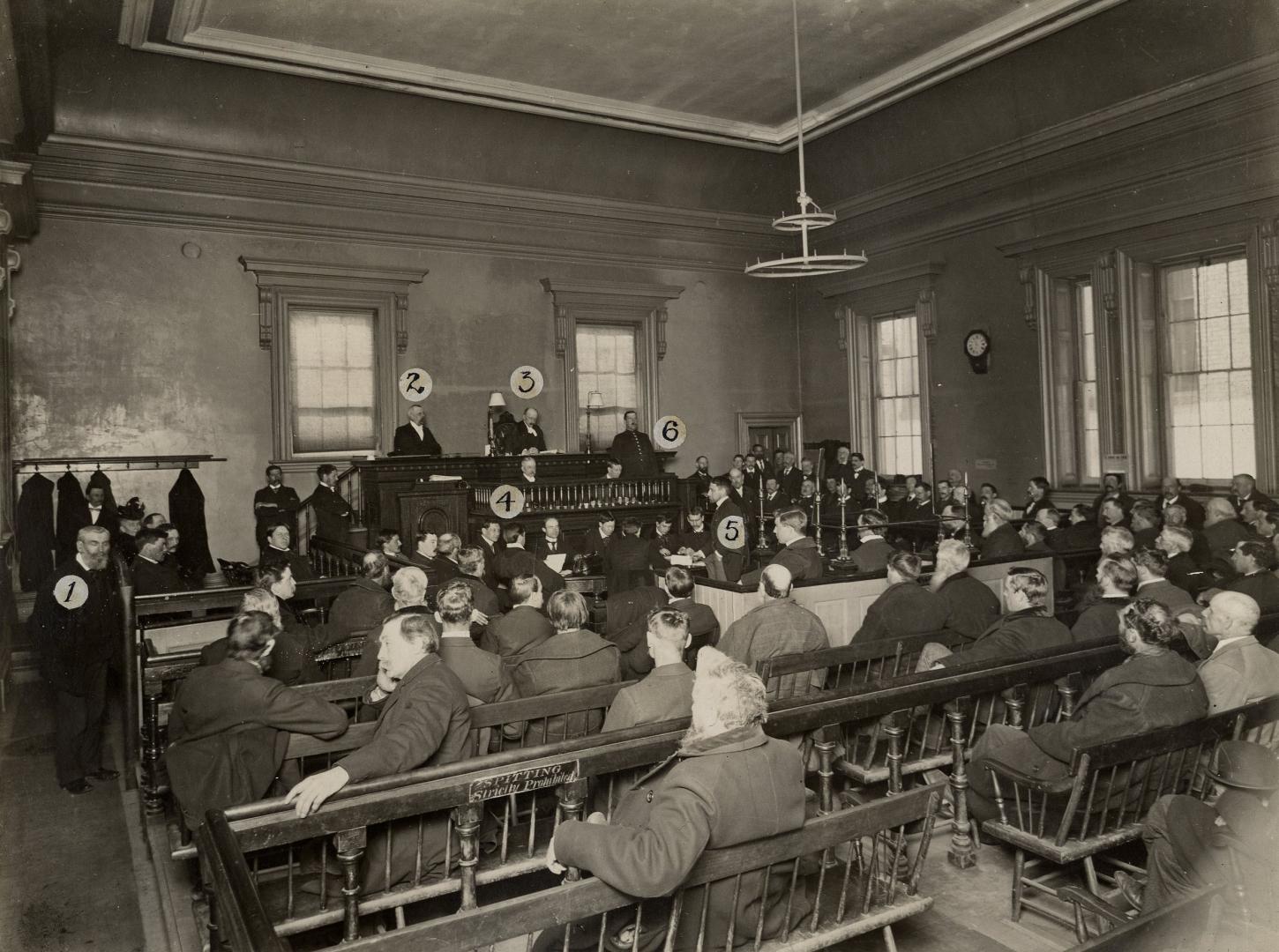 Court House (1853-1900), interior, court room