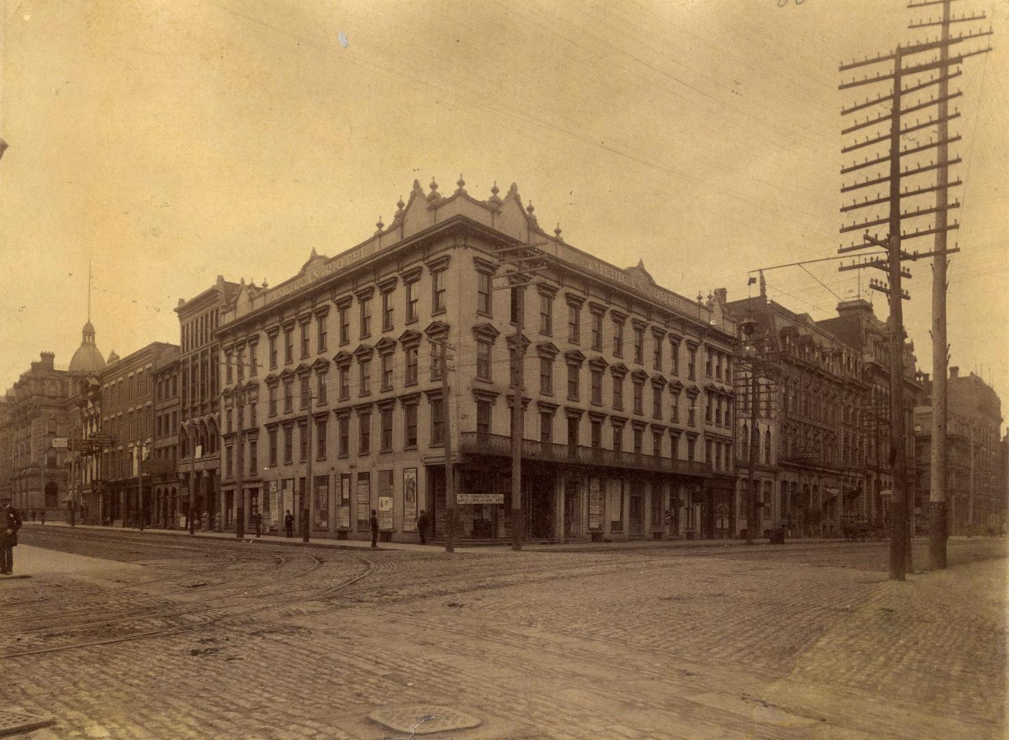 American Hotel, Front Street East, northeast corner Yonge Street