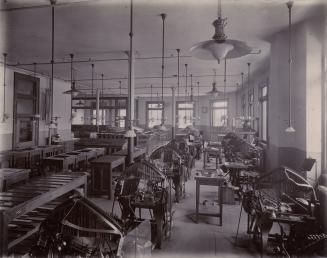 Telegram Building (1900-1963), interior, composing room