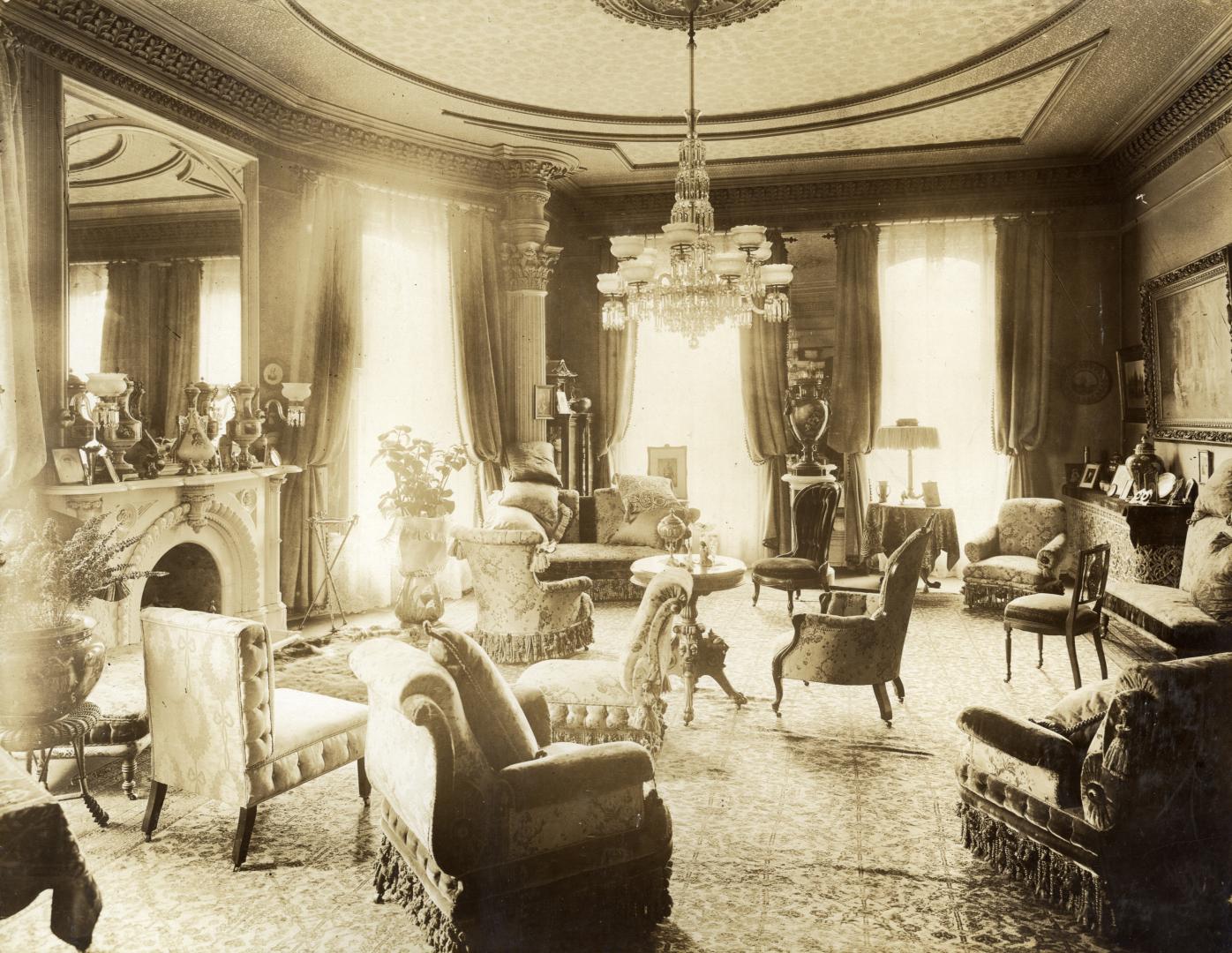 Gordon, John, house, Wellington Street West, southeast corner Clarence Square, interior, drawing room